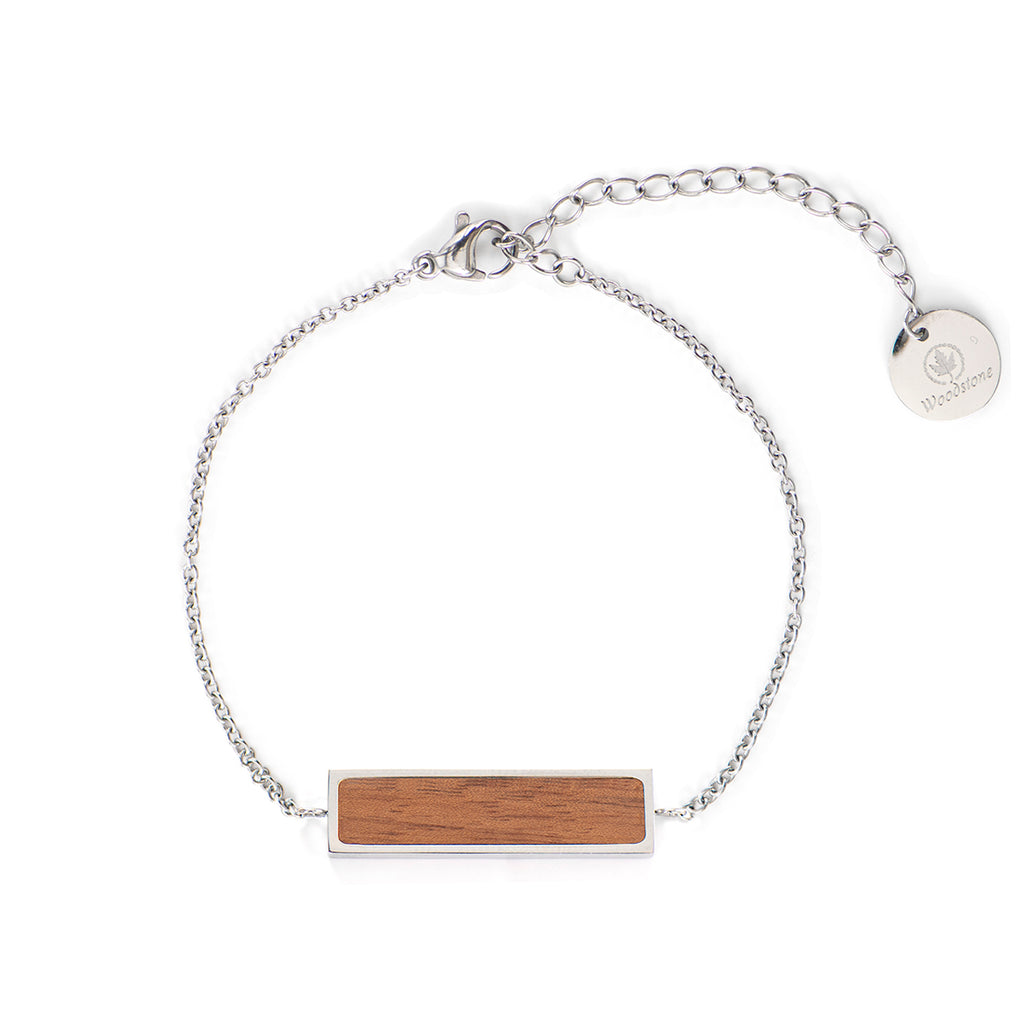 Harmony Walnut - Silver Bracelet